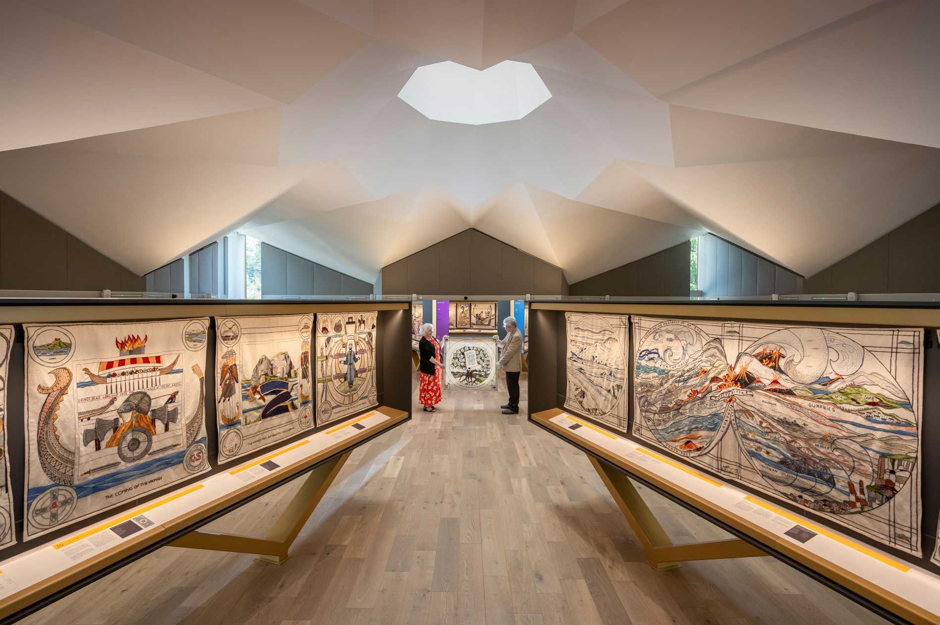The Tapestry displayed within the purpose built gallery